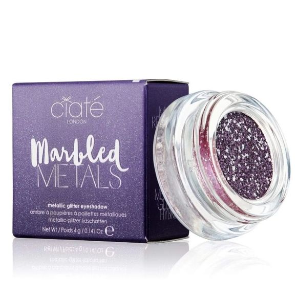 💙🌟WICKED Ciate DISCONTINUED Marbled Metals Metallic Glitter Shadow NWT - Picture 1 of 6